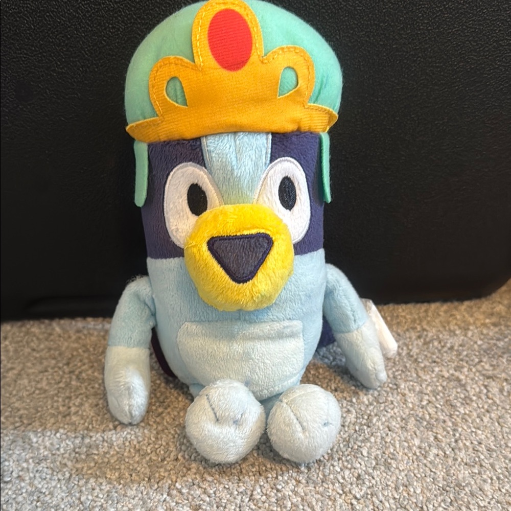 Bluey Plush Toy with Crown 8 inch Royalty